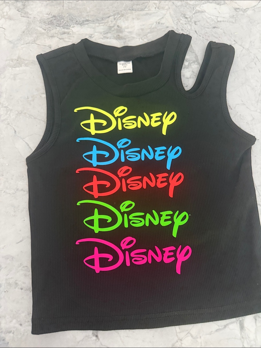 Neon Disney tank top